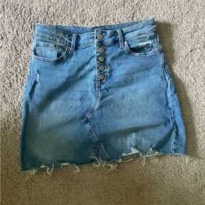 Maurices Blue Denim Mini Skirt